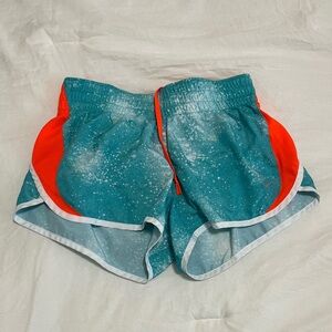 Nike Dri-FIT Turquoise and Orange Shorts